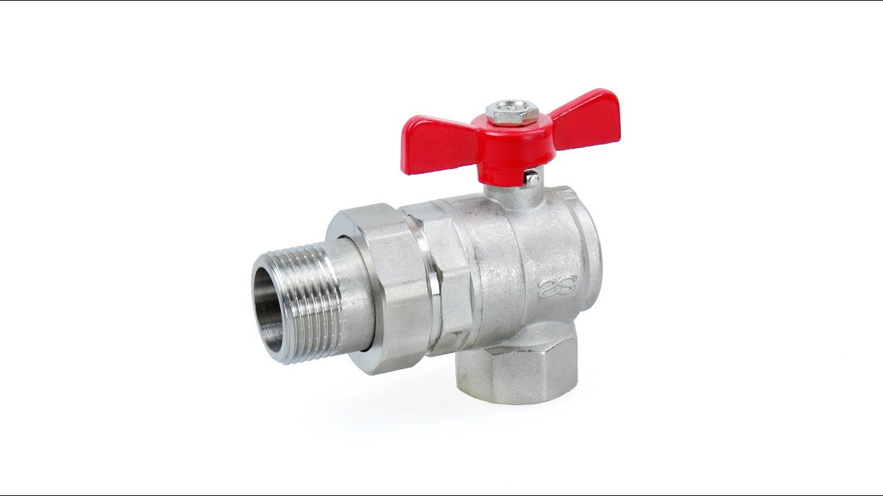 КРАН ШАРОВОЙ \"АМЕРИКАНКА\" УГЛОВОЙ SAS 2462 1 ДЮЙМ F-M - YouTube