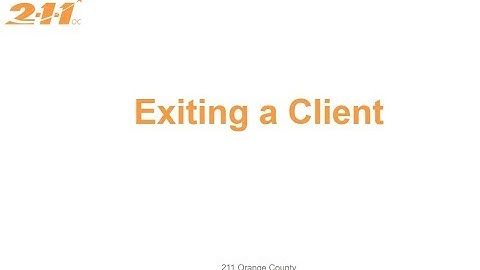 Exiting a Client