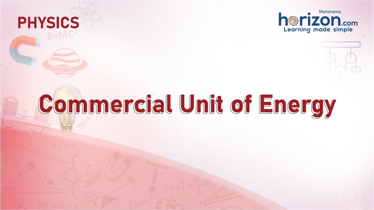 Commercial Unit of Energy | Class 9 Science | Work and Energy ...