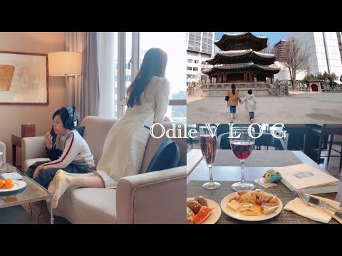 vlog • <strong>조선호텔</strong> 주니어스위트룸 🔑 클럽라운지 🍷 덕수궁 한 바퀴 ⛲️ 느긋한 봄날 산책 | 초등맘 일상 • 오딜 odile