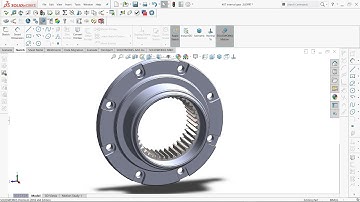 How to Design Internal Gear Flange (40T)#199 | Industrial design | @DesignWithAjay