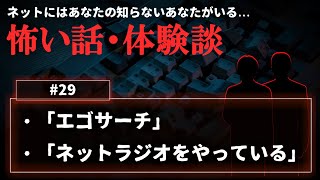 【怖い話】怪談「エゴサーチ」「ネットラジオをやっている」について【朗読・考察/ネオホラーラジオ】#29