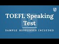 TOEFL Speaking Practice Test, New Version