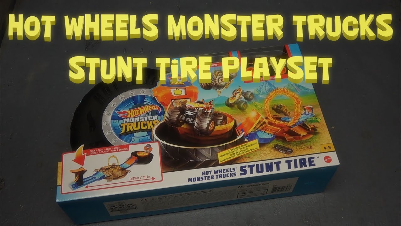 Hot Wheels Monster Trucks Stunt Tire Play Set