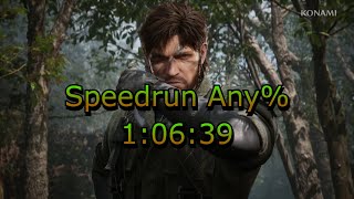 MGS Delta: Any% Speedrun 1:06:39