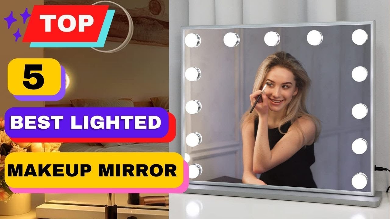 Top 5 Best Lighted Makeup Mirror Makeup Mirror 2023 YouTube
