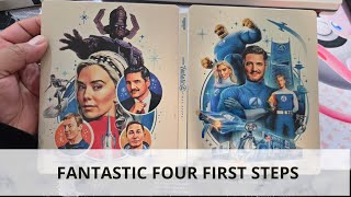 Fantastic Four First Steps Steelbook unboxing 
