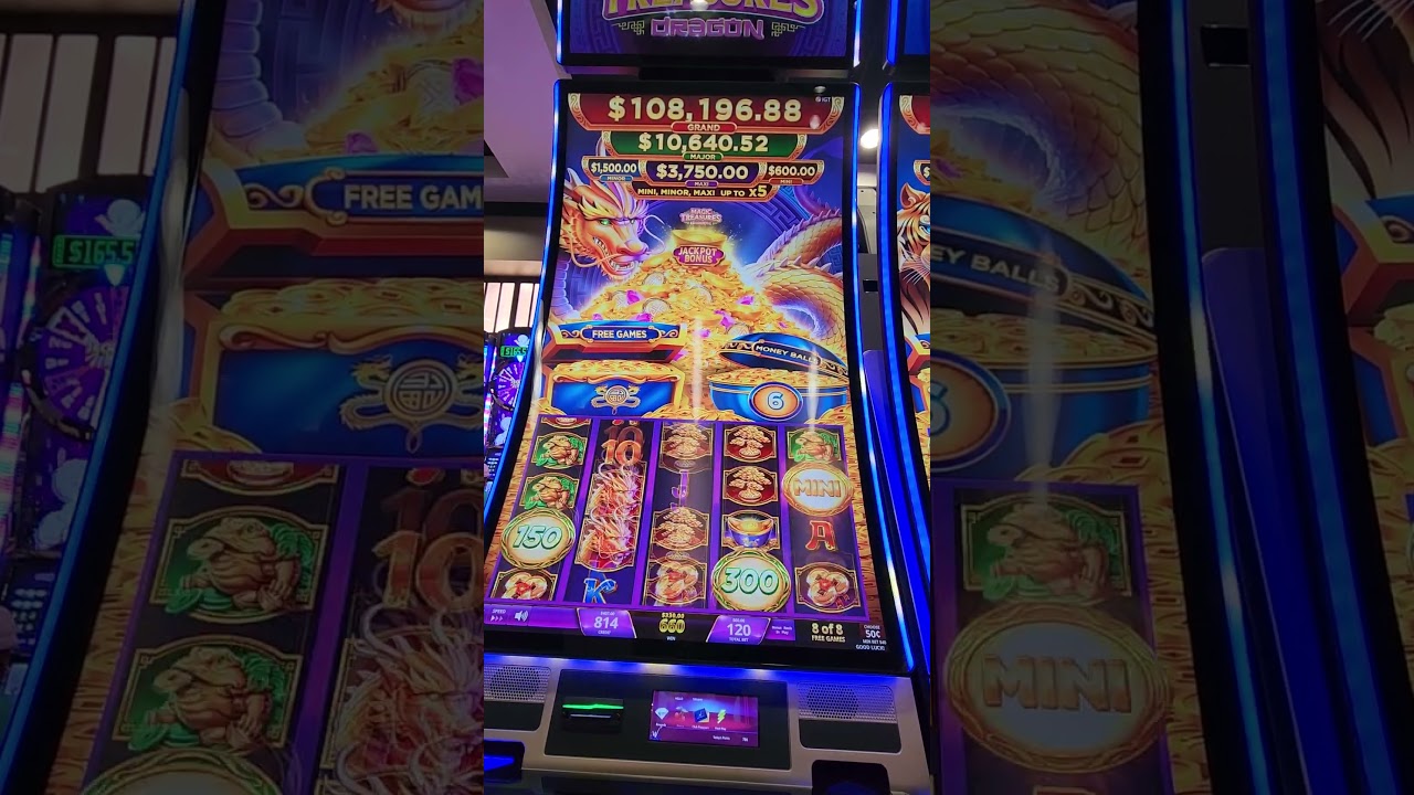 $60 BET BIG JACKPOT HANDPAY WIN MAGIC TREASURES FREE SPINS - WINSTAR ...