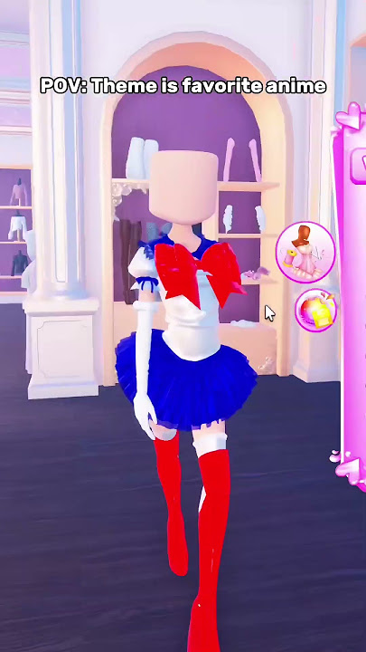 When the theme is anime #dti #roblox #shorts #fyp #dresstoimpress