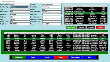 Library Management System with Python, Tkinter GUI and sqlite3 database ||  Part One