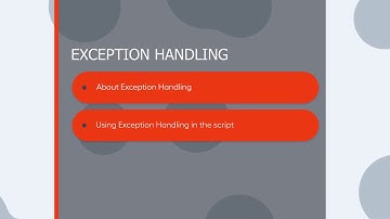 Exception Handling. RPA Automation