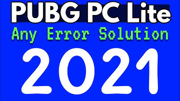 PUBG PC Lite Safe Mode Error Modded Solution 2021