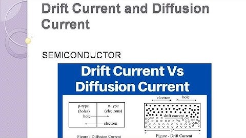 Drift current and Diffusion current/semiconductor /workshop instructor electronics/Gate/Neet/btech