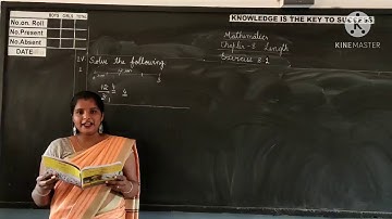 Chapter 8  LENGTH Exercise 8.2 II) Q. 2 III) Subtract the following IV) Solve the following