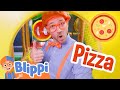 Blippi&#39;s Pizza Party at the Indoor Playground! Educational Videos for Kids