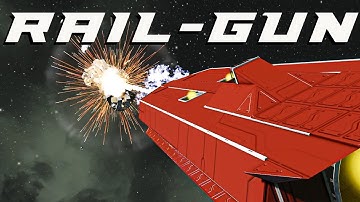 Giant Railgun! | Space Engineers EP: 19