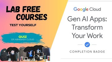 Gen AI Apps: Transform Your Work | Lab Free Courses | Google Cloud Arcade  #qwiklabs #arcade