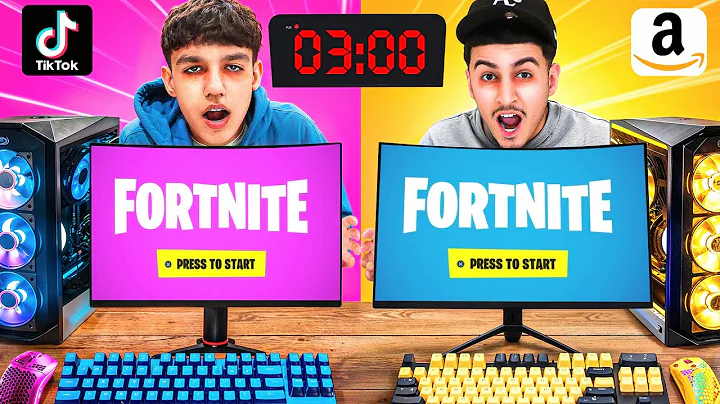 Last To Sleep Using Tik Tok Shop vs Amazon Gaming Setup!