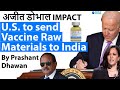 Great News U.S. to send Vaccine Raw Materials to India after Ajit Doval talked to US NSA