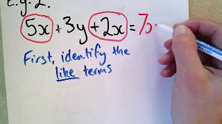 Simplifying expressions