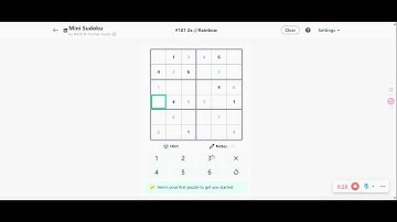 LinkedIn Mini Sudoku Answer Today #101 2x🌈Rainbow #sudoku