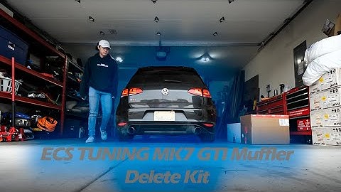 ECS TUNING MK7 GTI Muffler Delete Kit