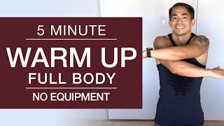  Warm Up Exercises Before A Workout | Follow Home Routine in 5 Minutes with No Equipment