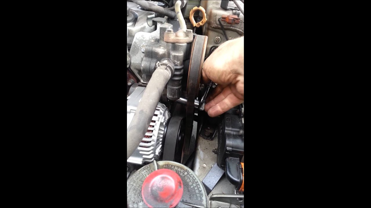 2001 Honda Accord Alternator Remove and replace - YouTube