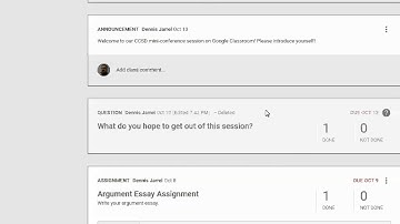 Google Classroom show deleted assignments