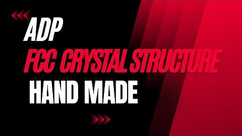 How we make FCC crystal structure by hand