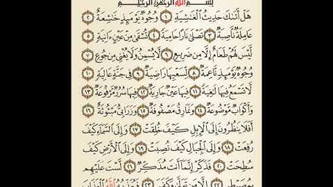 سورة الغاشية المصحف المعلم ماهر المعيقلي
