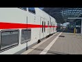 IC2234 (Baureihe 147 mit IC2) Abfahrt Halle (Saale) Hbf nach Rostock Hbf