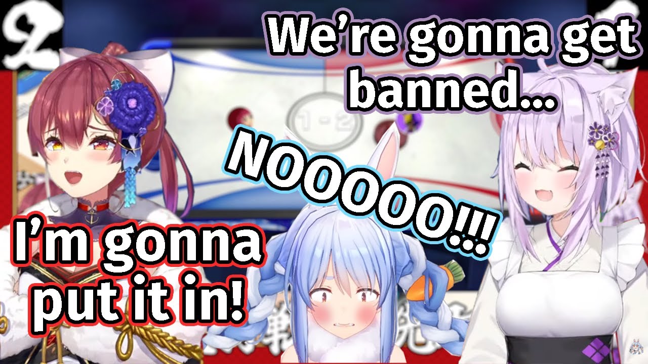 Marine and Okayu Get Too Yabai While Playing Games [Hololive JP] [ENG SUB]