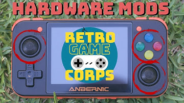 Low-profile analog sticks and custom face buttons for the RG350