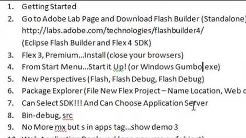 Flash Builder: Video 1, Getting Started