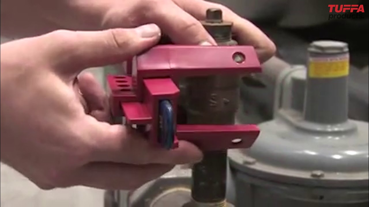 How to use an Adjustable Ball Valve Lockout Master Lock No. S3080 YouTube