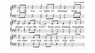 Let The Lower Lights Be Burning, Brightly Beams Our Father's Mercy, notated music