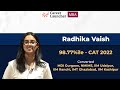 Watch how radhika vaish converted mdi gurgaon in cat 2022  career launcher