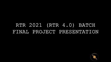 RTR 2021 (RTR 4.0) Batch Final Project Presentation