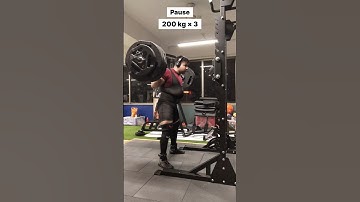 200 kg × 3 Pause Squats ❤️ || Prep Start #squat #short #youtubeshorts #fitness