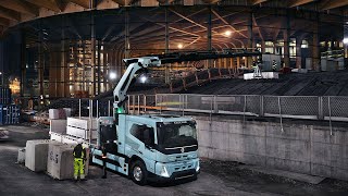 Volvo Trucks – Volvo Fmx Electric Crane With Flatbed