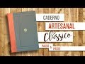 Caderno artesanal Clássico Bodoque Artes & ofícios