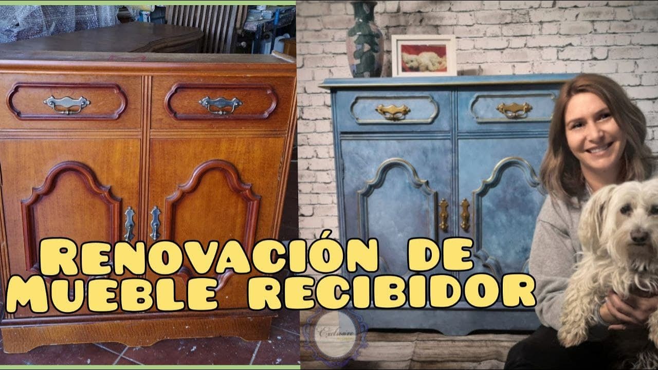 💙 INCREIBLE Renovación de un Mueble Recibidor 💙 