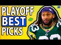 DRAFTKINGS NFL DIVISIONAL ROUND PLAYOFF PICKS | NFL DFS PICKS