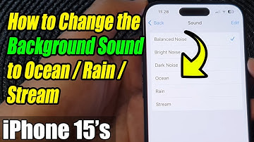🌊 iPhone 15/15 Pro Max: How to Change the Background Sound to Ocean/Rain/Stream 🌧️