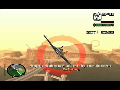 GTA San Andreas Lerarning to Fly (Flugschule) 4. K...