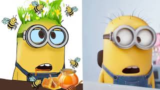 Minions funny moments drawing | Try to not Laugh | minions funny cartoon drawing 😂