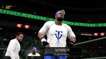 Def Jam 2K17 - Method Man vs Baxter - Foundation - Brock Lesnar Attacks