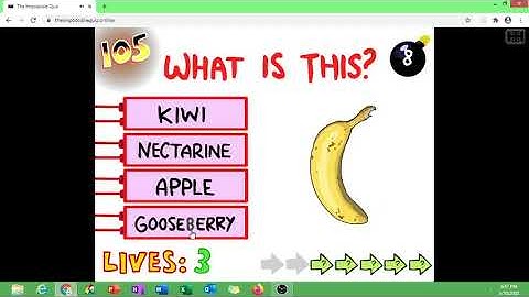 The impossible quiz(up to 107)