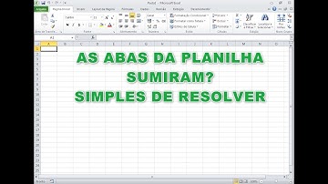 REEXIBIR ABA(Guia) de PASTA de TRABALHO de PLANILHA EXCEL OCULTA